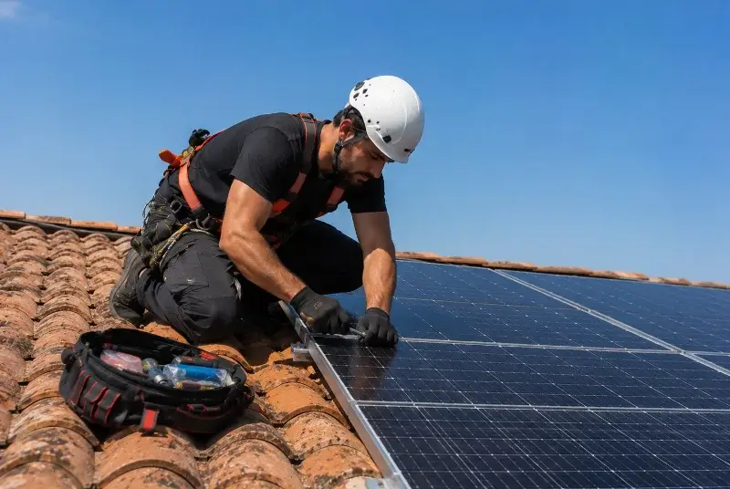Maintenance et monitoring de panneaux solaires à Pennautier